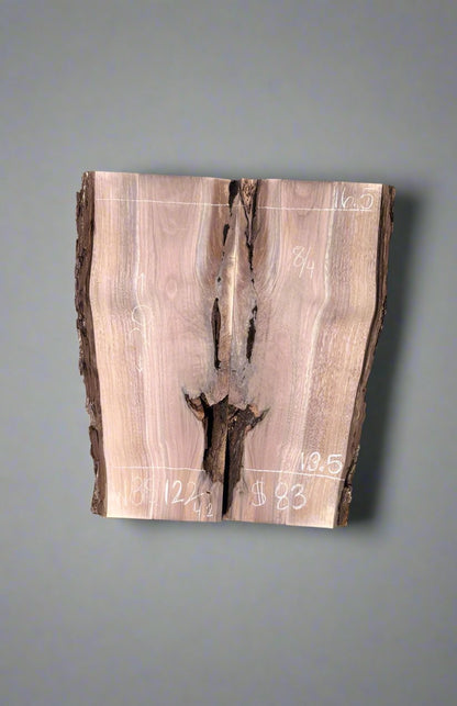 8/4  Black Walnut Book Matched WBS122