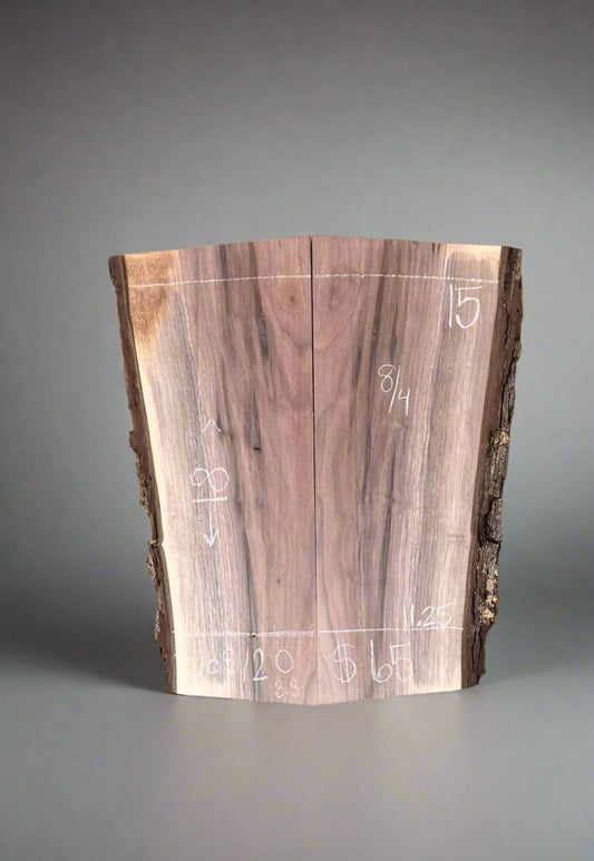 8/4  Black Walnut Book Matched WBS120