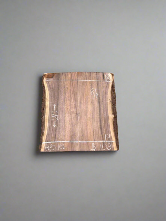 8/4  Black Walnut Book Matched WBS106